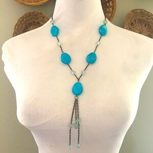 Beaded costume jewelry necklace lot of 7 pcs. Preowned nothing broken.